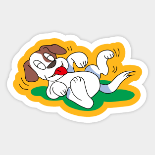 Dog pose dogs ngekek funny Sticker